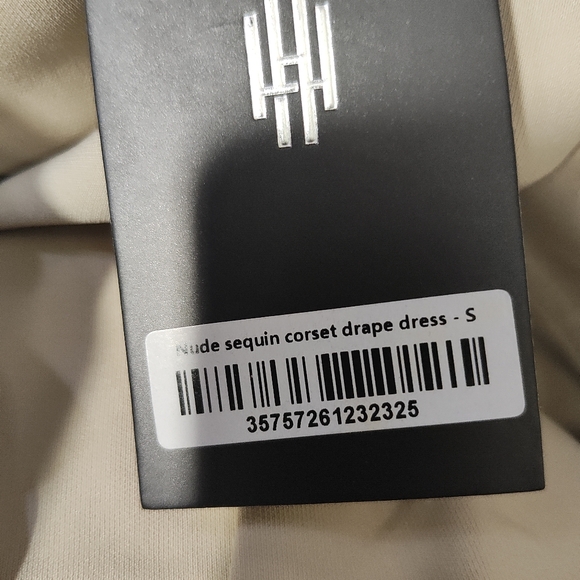 Strapless Sequin Dress - Tan - Picture 11 of 12